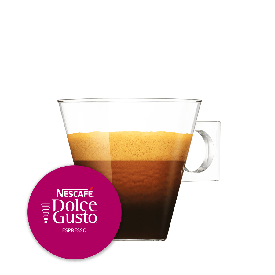 ESPRESSO NESCAFÉ® Dolce Gusto® kapsułka i filiżanka z kawą