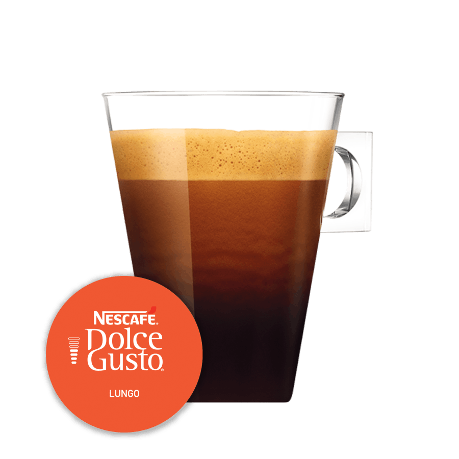 LUNGO NESCAFÉ® Dolce Gusto® kapsułka i filiżanka z kawą