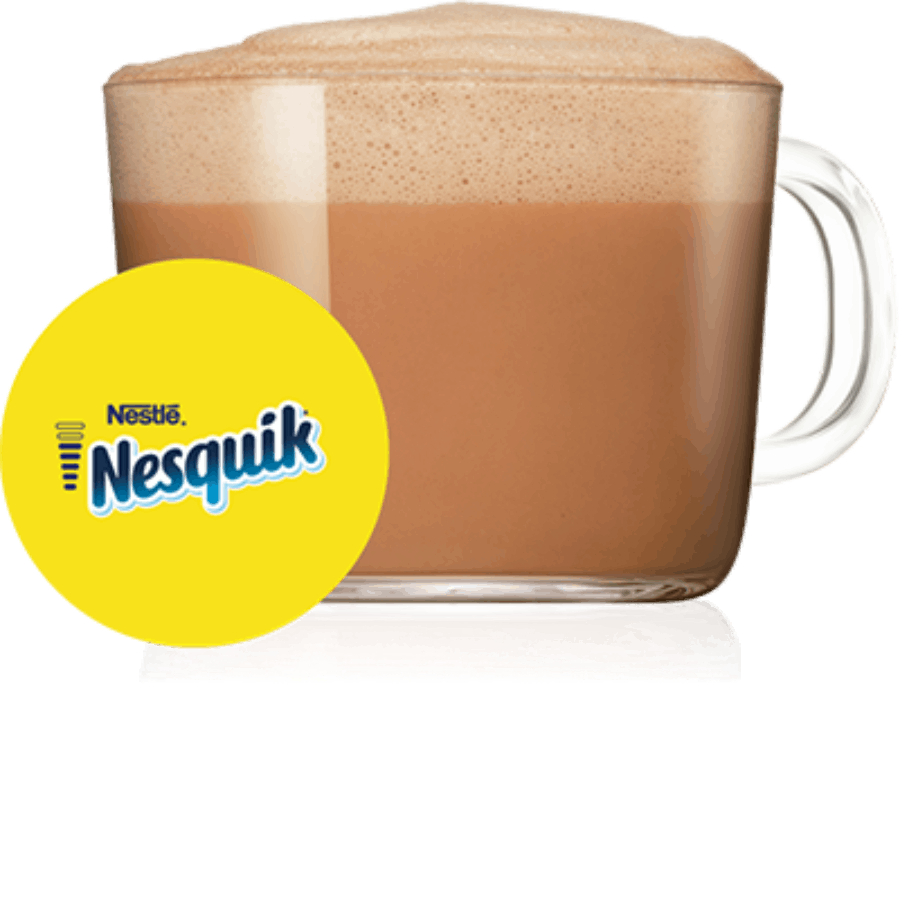 Nesquik NESCAFÉ® Dolce Gusto® kapsułka i filiżanka z kawą