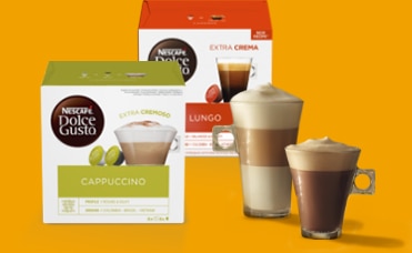 Kawa w kapsułkach Dolce Gusto Cappucino i Lungo